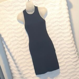 FOREVER 21 Black Dress Sz S ~ Fitted Tee Shirt Racer Back